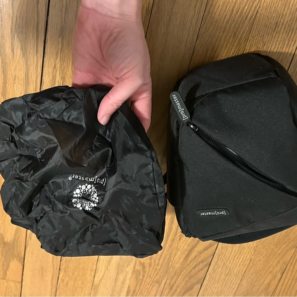 Black [pro]master camera bag. Water resistant. NWOT perfect condition!